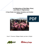 Production and Marketing of Red Meat, Wool, Skins and Hides in Afghanistan