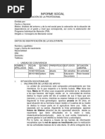 Modelo de Informe Social en Trabajo Social | PDF | Trabajo Social ...