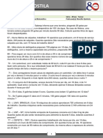 Questões de matemática sobre proporcionalidade e regra de três