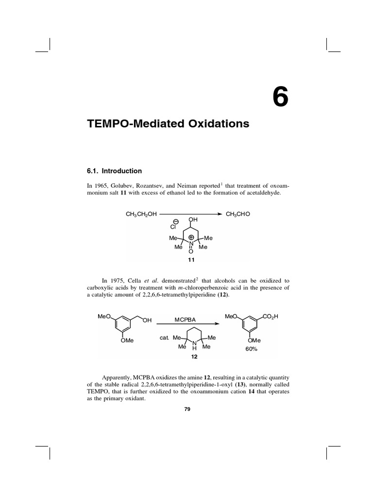 Tempo Reagent Mechanism | PDF | Aldehyde | Alcohol