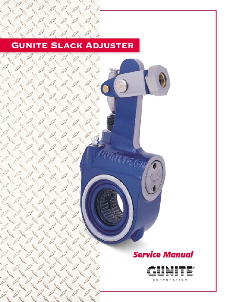 Gunite Slack Adjuster Service Manual PDF Nut (Hardware) Brake