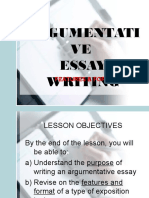 Argumentati VE Essay Writing: Features & Format