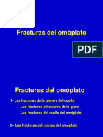 Fracturas omóplato: glena, cuello y cuerpo