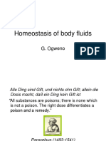 Homeostasis of Body Fluids