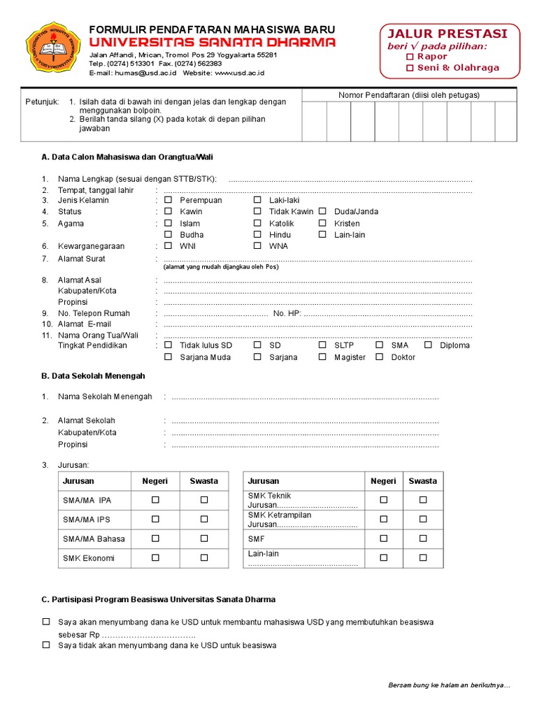 Form Ja Pres 1819 | PDF