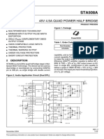 STA508A: 45V 4.5A Quad Power Half Bridge