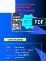 Penggunaan Kalkulator Dalam P & P Matematik Tambahan: Casio