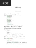 Twittermining: 1 Twitter Text Mining - Required Libraries