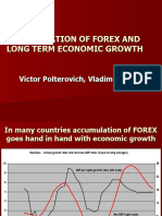 Accumulation of Forex and Long Term Economic Growth