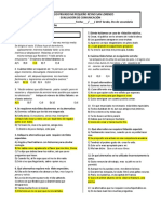 Evaluación de Comunicacion 5to de Secundaria