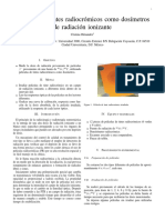 Pel Iculas de Tintes Radiocr Omicos Como Dos Imetros de Radiaci On Ionizante