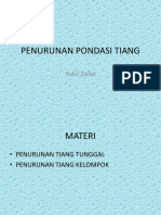 Penurunan Pondasi Tiang