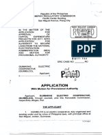Application: With Motion For Provisional Authority