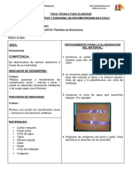 Área: Psicomotriz Competencia: Procedimiento para La Elaboracion Del Material