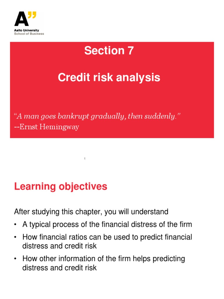 Credit Risk Analysis | PDF | Credit Risk | Credit