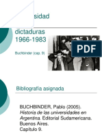 Clase Universidad y Dictaduras - Buchbinder (Cap 9)