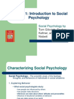 Chapter 1: Introduction To Social Psychology
