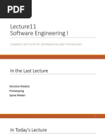 Software Engineering I: Comsats Institute of Information and Technology