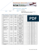 Candidate List For Exam - Center Wise: Session: Session Type: Venue