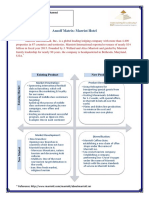 Ansoff Matrix Marriot Hotel