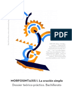 Dossier Morfosintaxis Bachillerato. La oración simple.pdf