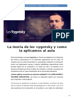 La Teoría de 'Lev Vygotsky' y Cómo La Aplicamos en Una Clase