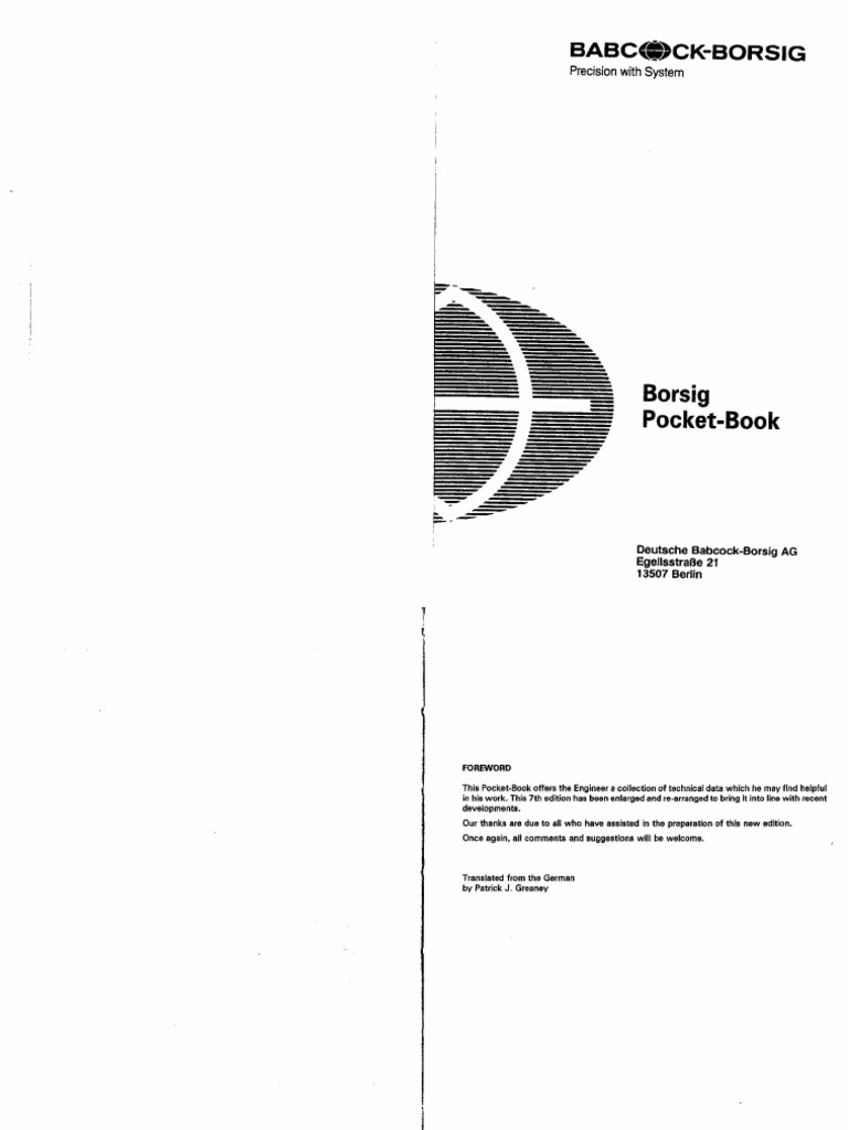 Borsig Pocket Book PDF