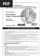 HEMOPA PARÁ - 2004 - CESPE