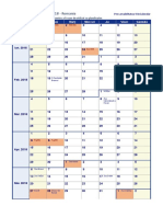 Calendarul Saptamanal 2018