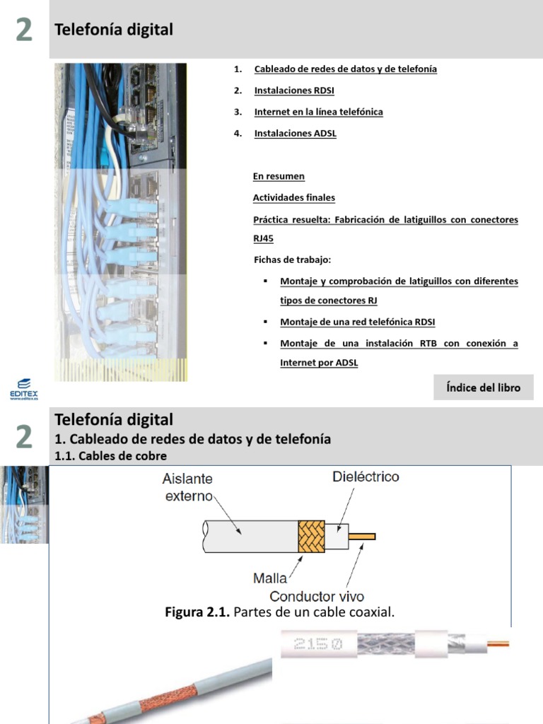 Instalaciones de Telecomunicaciones Digitales | PDF | Módem | Equipo de ...