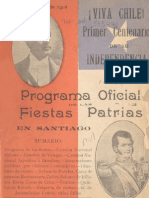 Programa Oficial Celebraciones Centenario (1910)