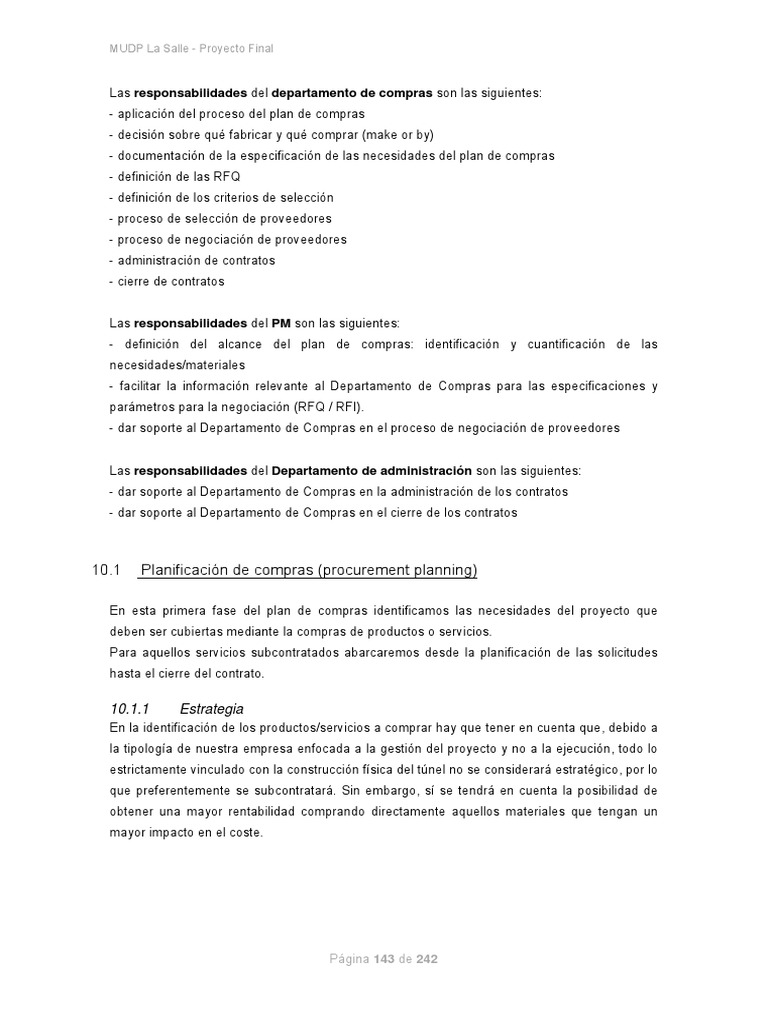 Plan de Compras y Presupuesto Empresa Constructora | PDF | Precios ...