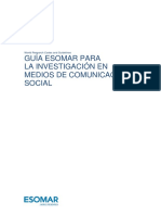 ESOMAR Guia Para La Investigacion en Medios Sociales