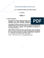 TS-SET Computer Science Syllabus Paper 2