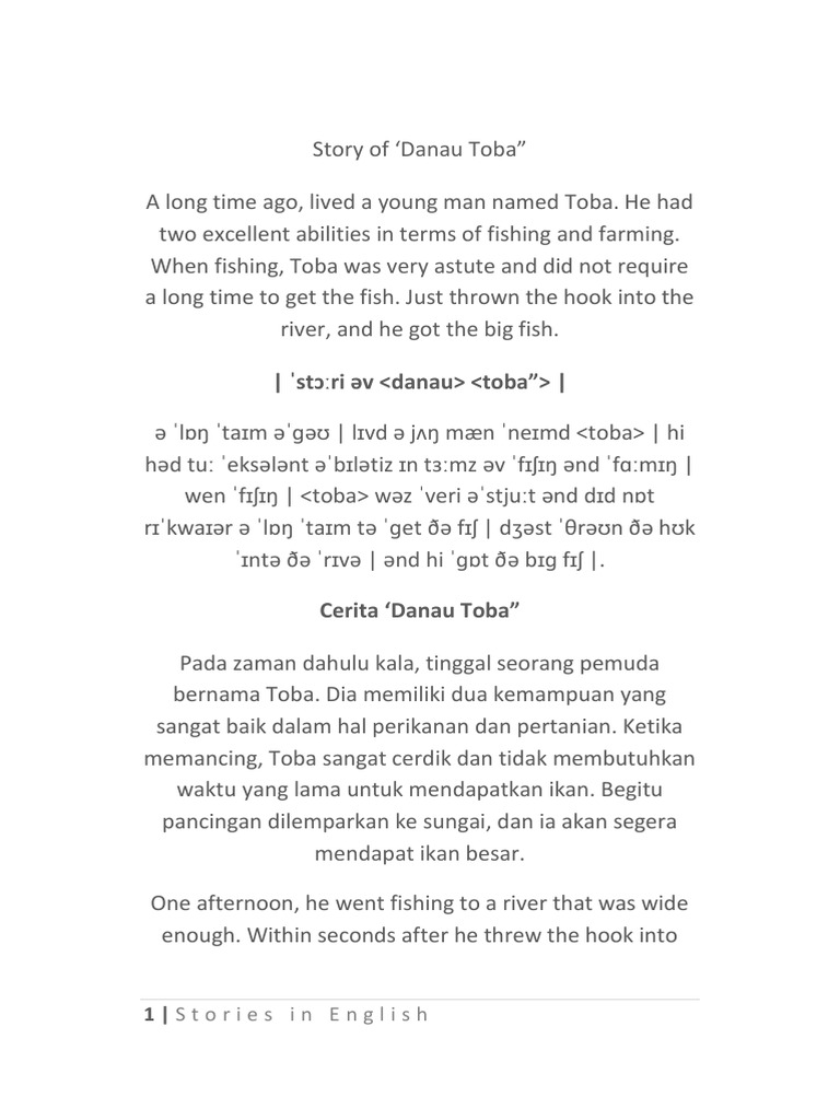 kumpulan cerita bahasa inggris lengkap dengan symbol