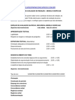 Criterios de Avaliacao de Redacao Modelo Cespe Unb