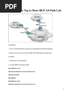Using Route Tag to Store BGP As