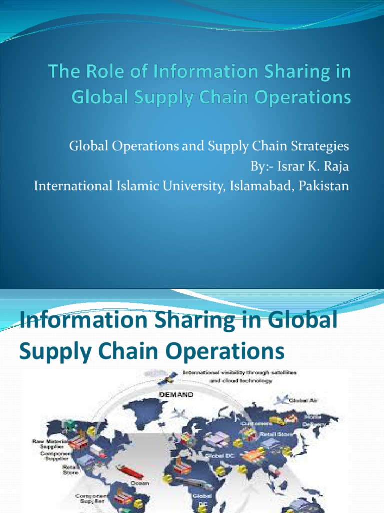 GSCM-23-The Role of Information Sharing in Global Supply Chain ...