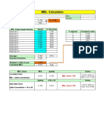 Calculation Worksheet