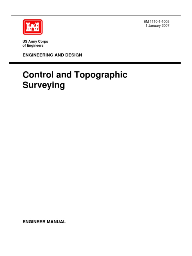 Control And Topographic Surveying Surveying Topography - 
