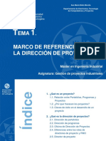 Tema 1. Marco de Referencia para La Dirección de Proyectos