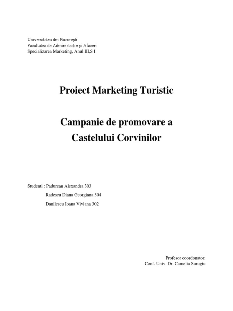 Proiect MK Turistic | PDF