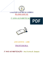 Modelo Planejamento Anual 1° Ano Alfabetização