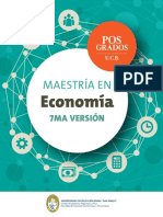 Maestria en Economia