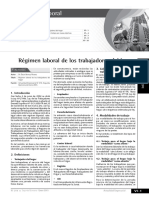 Regimen Laboral de Los Trabajadores Del Hogar PDF