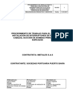 Procedimiento de Trabajo para La Instalación de Hot Tap