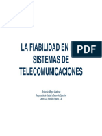 La Fiabilidad de Los Sistemas de Telecomunicación. 2008
