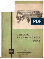 Obrace A Shrnova Pice OSP-1 - Navod K Obsluze - Katalog ND