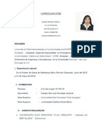 CV Enfermera Arequipa
