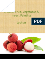 Chinese Fruit, Vegetable & Insect Painting Lychee